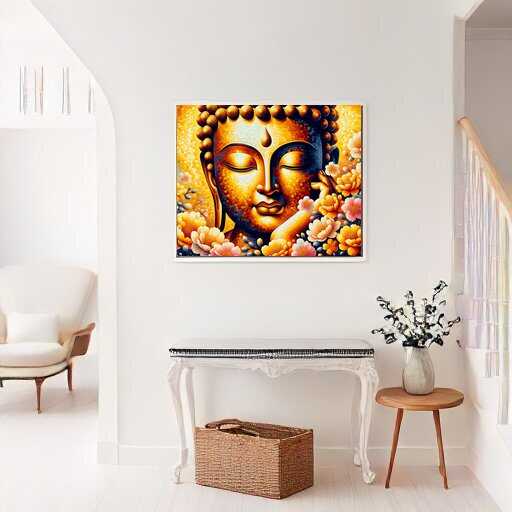 Buddha, Gesicht – Malen nach Zahlen