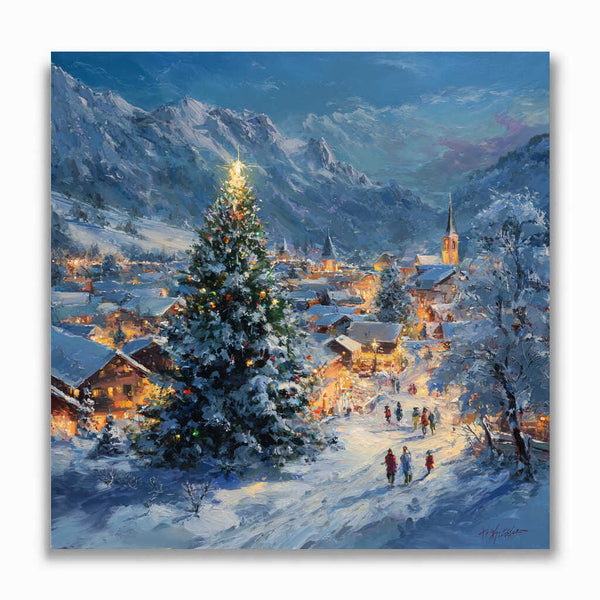 Malen nach Zahlen - Winterzauber im Lichterglanz