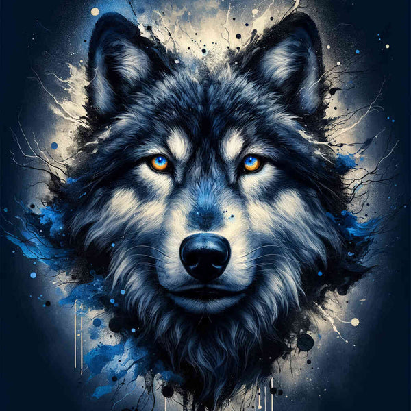 Malen nach Zahlen - Wolf Farbe