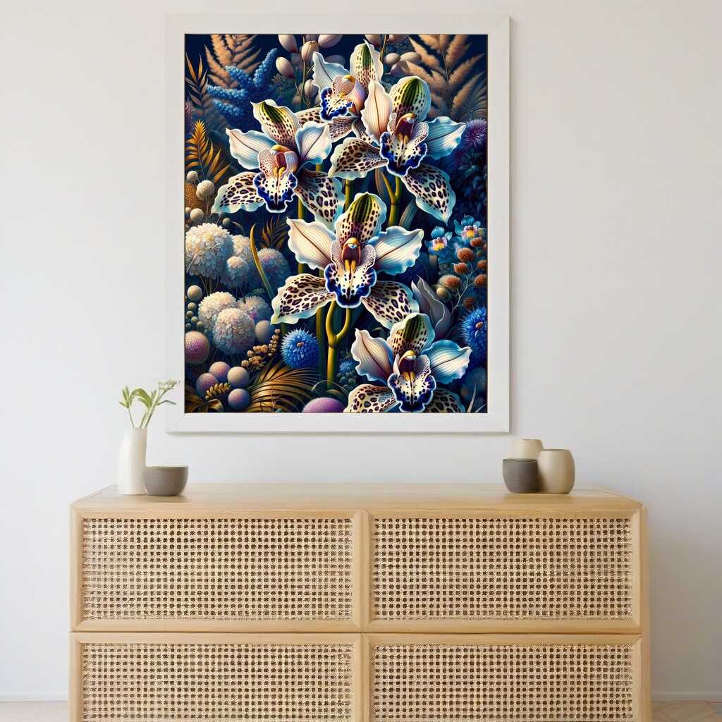 Malen nach Zahlen - Leoparden Orchidee