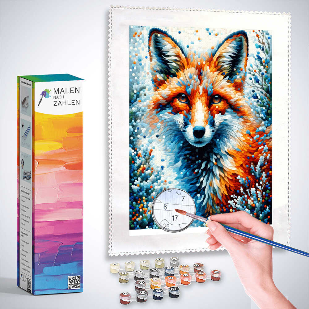 Malen nach Zahlen - Fuchs Farbe