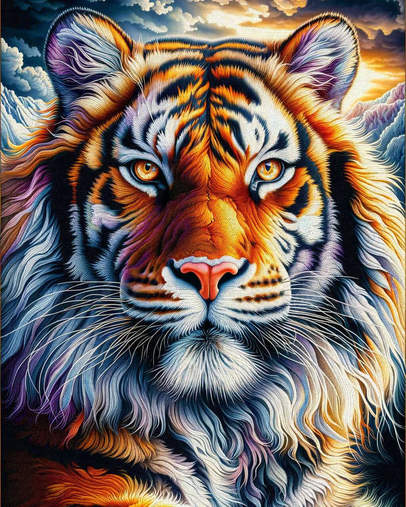 Malen nach Zahlen - Eindrucksvoller Tiger