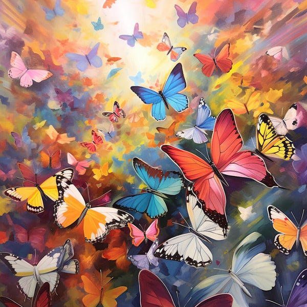 Schmetterlinge - Malen nach Zahlen