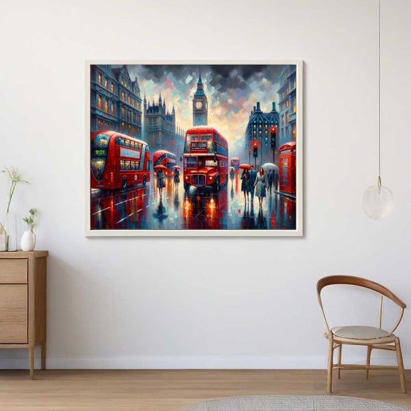 London, belebte Straße – Malen nach Zahlen