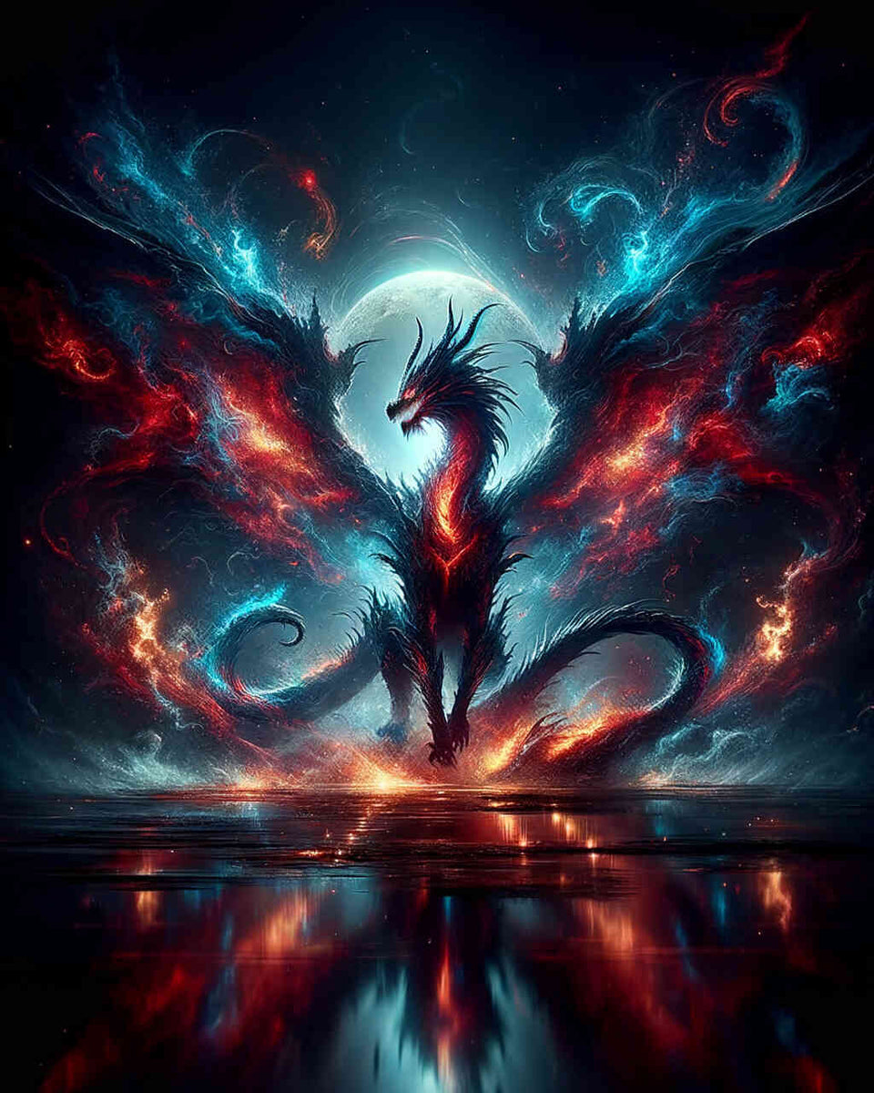 Malen nach Zahlen - Fantasy Drache
