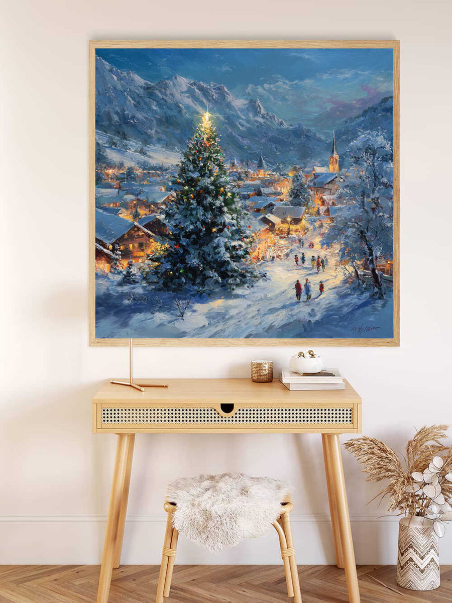 Malen nach Zahlen - Winterzauber im Lichterglanz