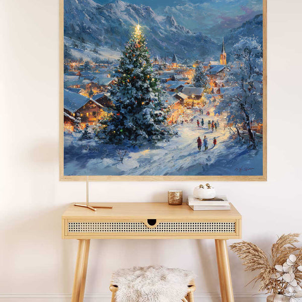 Malen nach Zahlen - Winterzauber im Lichterglanz