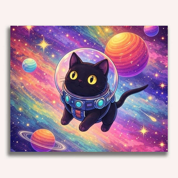Malen nach Zahlen - Galaktische Abenteuerlust, Katze