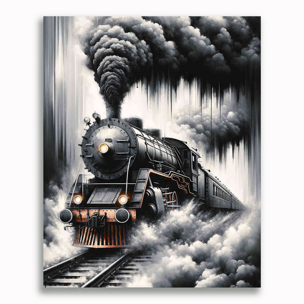 Dampflok – Malen nach Zahlen