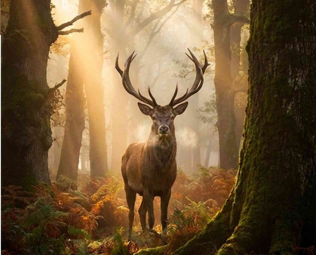 Malen nach Zahlen - Majestät des Morgens, im Lichtschein