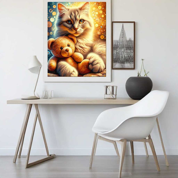 Malen nach Zahlen - Schmusekatze, Bär