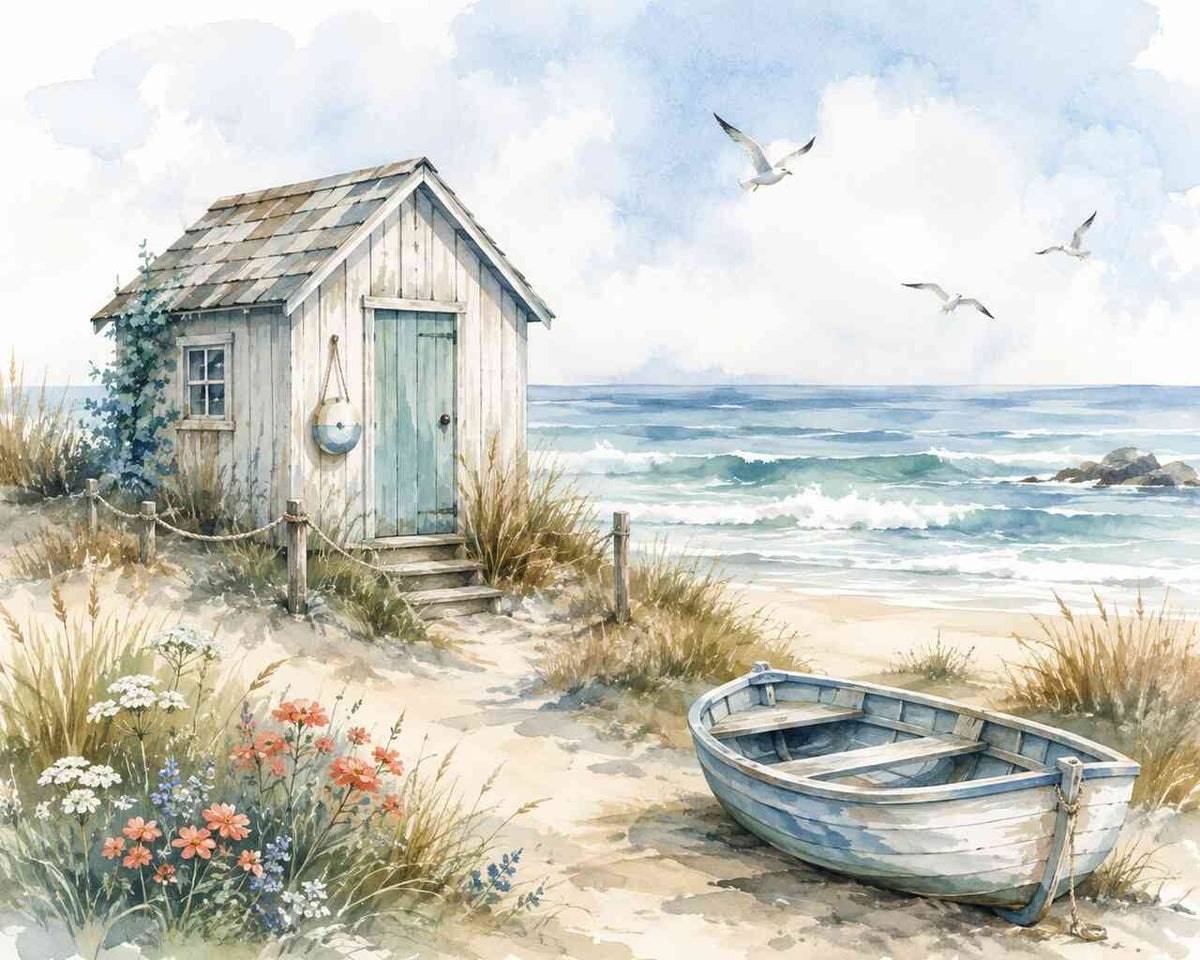 Malen nach Zahlen - Sommerträume am Meer