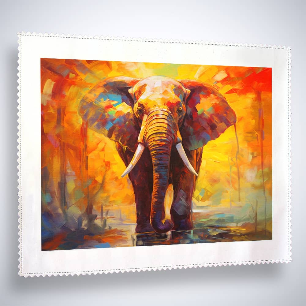 Elefant, Kunstgemälde - Malen nach Zahlen