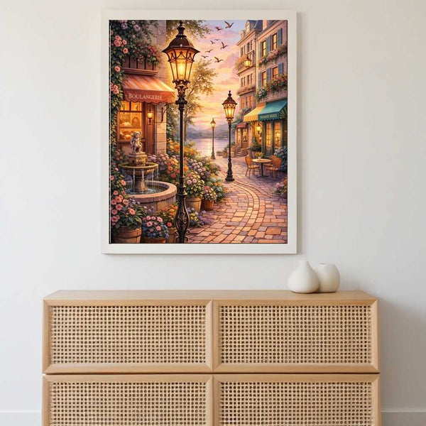 Malen nach Zahlen - Abendzauber am Flussufer