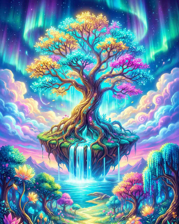 Malen nach Zahlen - Aurora des Lebens