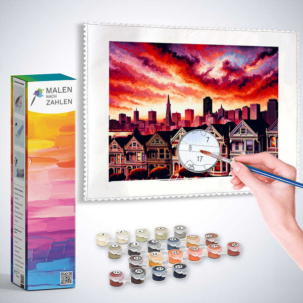 San Francisco, Kalifornien – Malen nach Zahlen