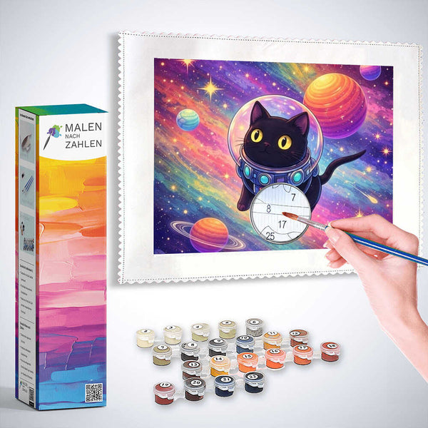 Malen nach Zahlen - Galaktische Abenteuerlust, Katze