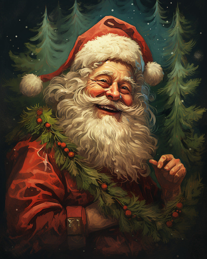 Weihnachtsmann - Malen nach Zahlen