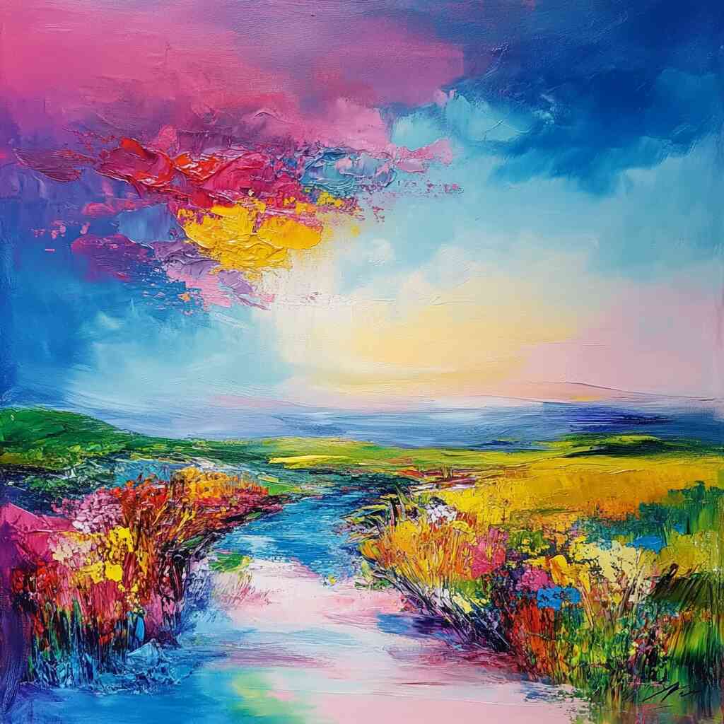 Malen nach Zahlen - Farben des Himmels