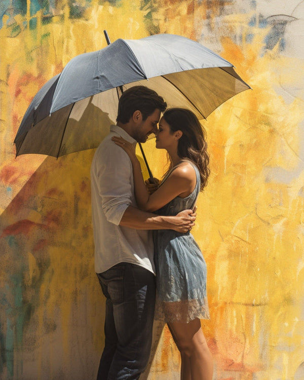 Romantisch, Mann mit Frau - Malen nach Zahlen