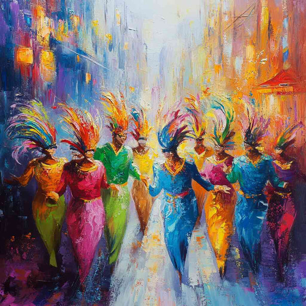 Malen nach Zahlen - Tanz des Karnevals