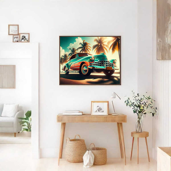 Oldtimer, Seitlich - Malen nach Zahlen