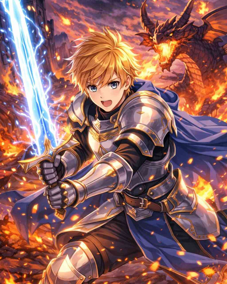 Malen nach Zahlen - Der Flammenschwur, Heroische Entschlossenheit