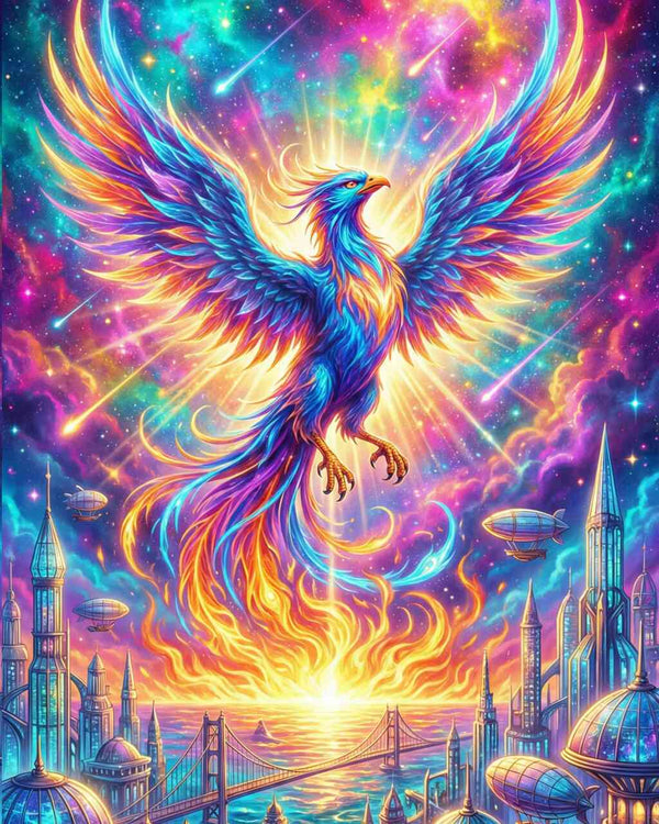 Malen nach Zahlen - Phönix der Morgenröte