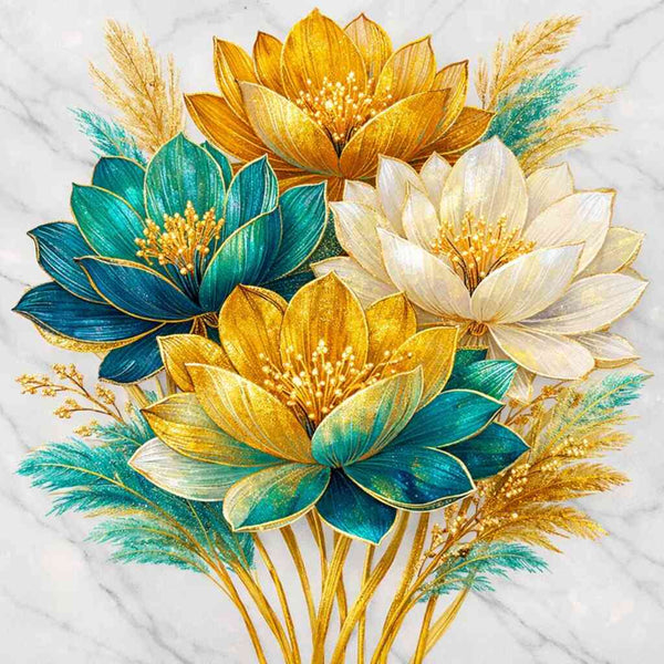 Malen nach Zahlen - Goldene Harmonie