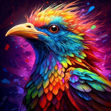 Colorful phoenix painting in 