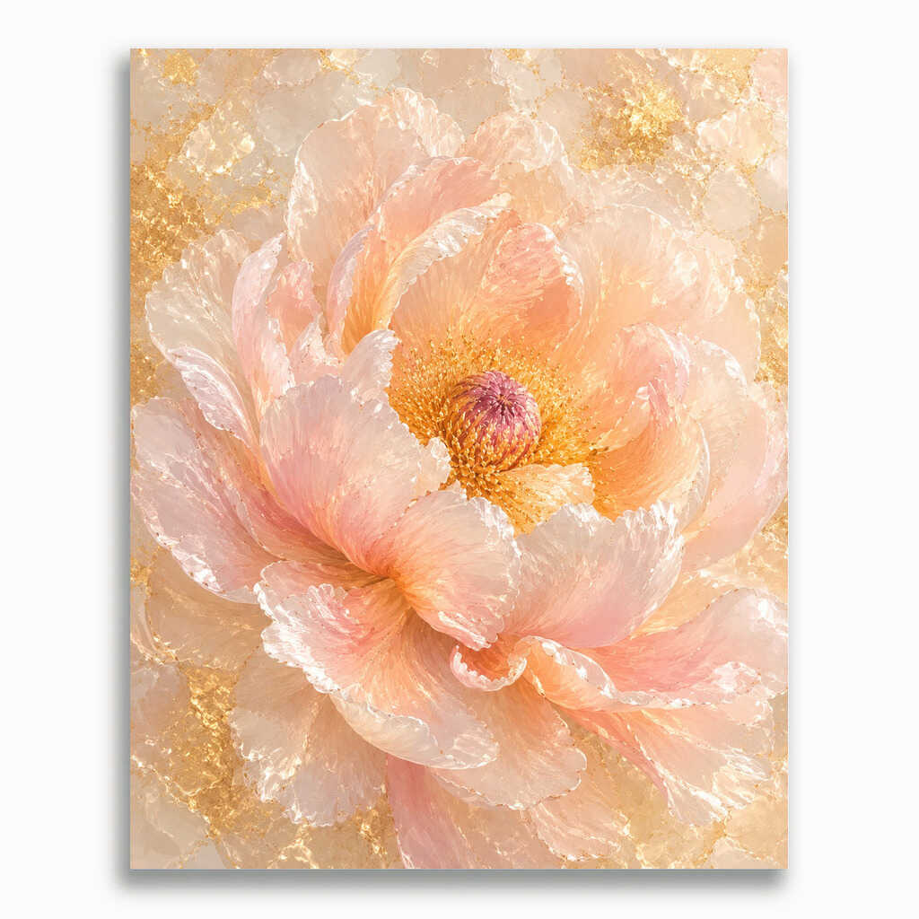 Malen nach Zahlen - Goldene Blüte der Morgenröte