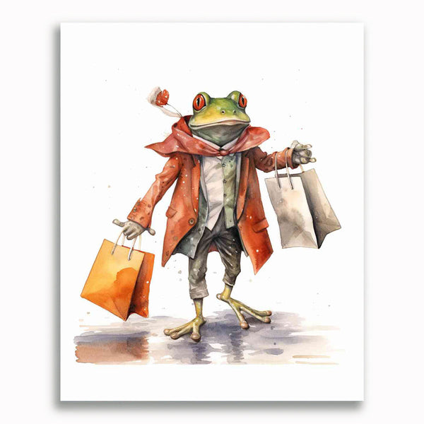 Malen nach Zahlen - Einkaufsbummel im Froschteich