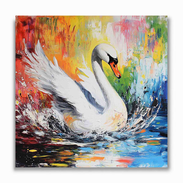 Malen nach Zahlen - Eleganz in Bewegung, Schwan