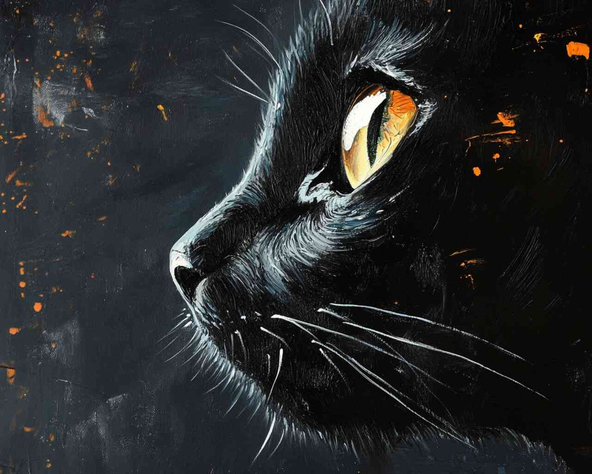 Malen nach Zahlen - Weltkatze