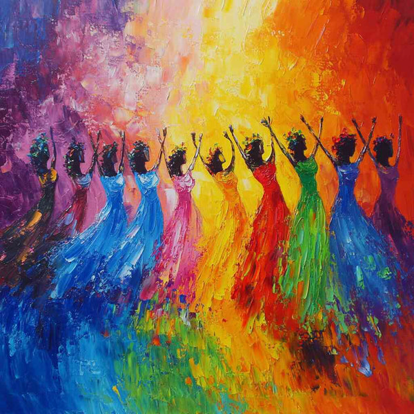 Malen nach Zahlen - Tanz des Lichts