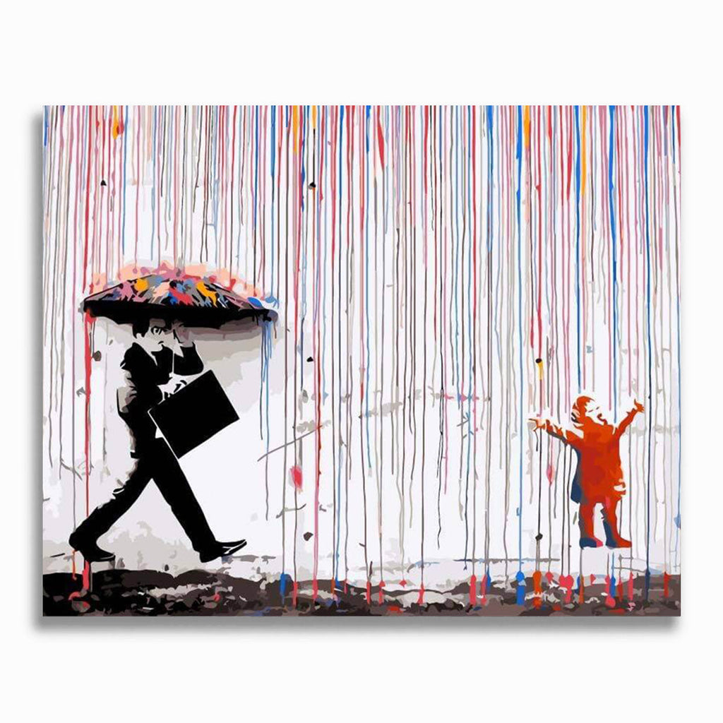 Farbiger Regen - Banksy