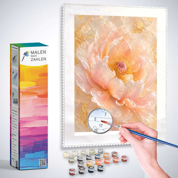 Malen nach Zahlen - Goldene Blüte der Morgenröte