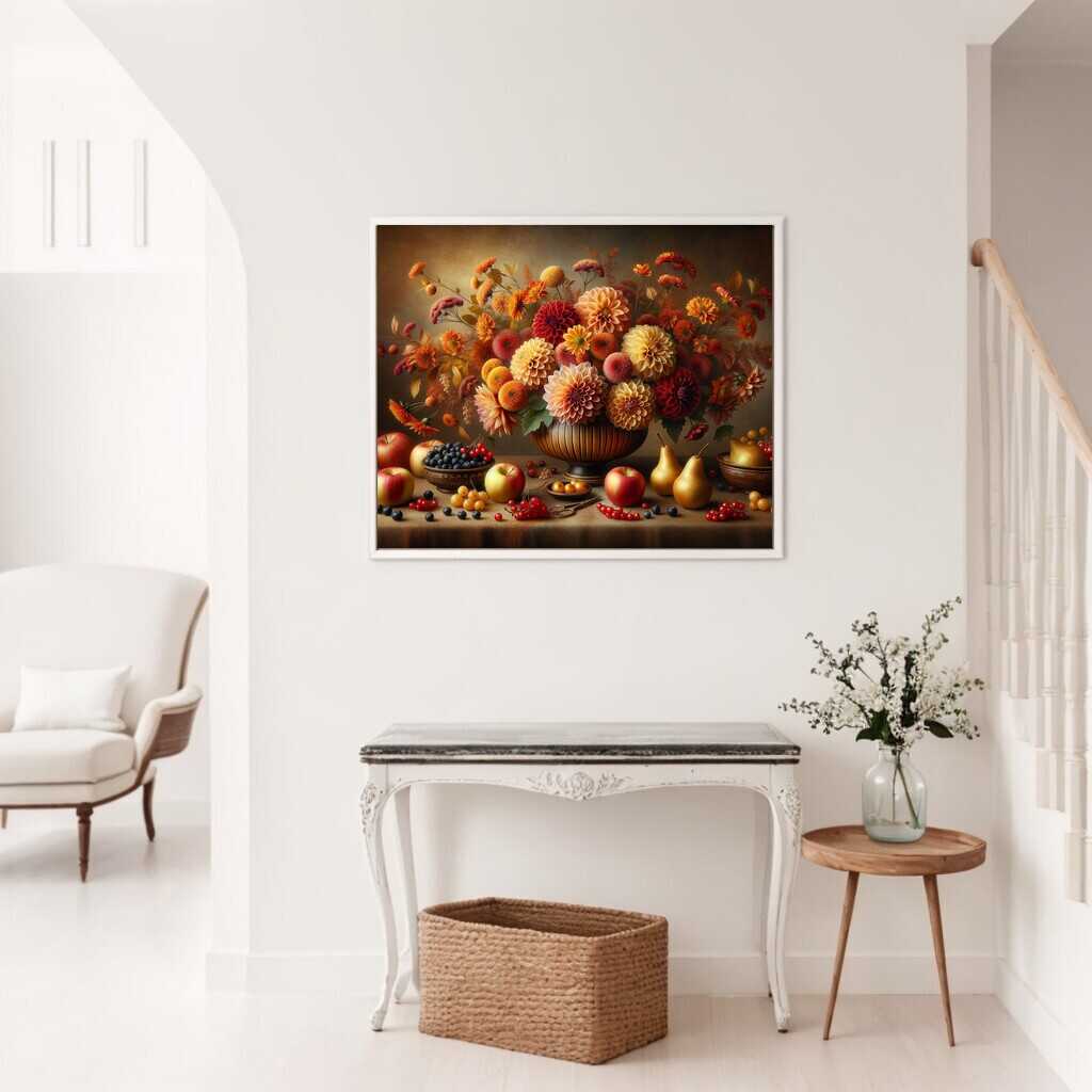 Blumen und Früchten – Malen nach Zahlen