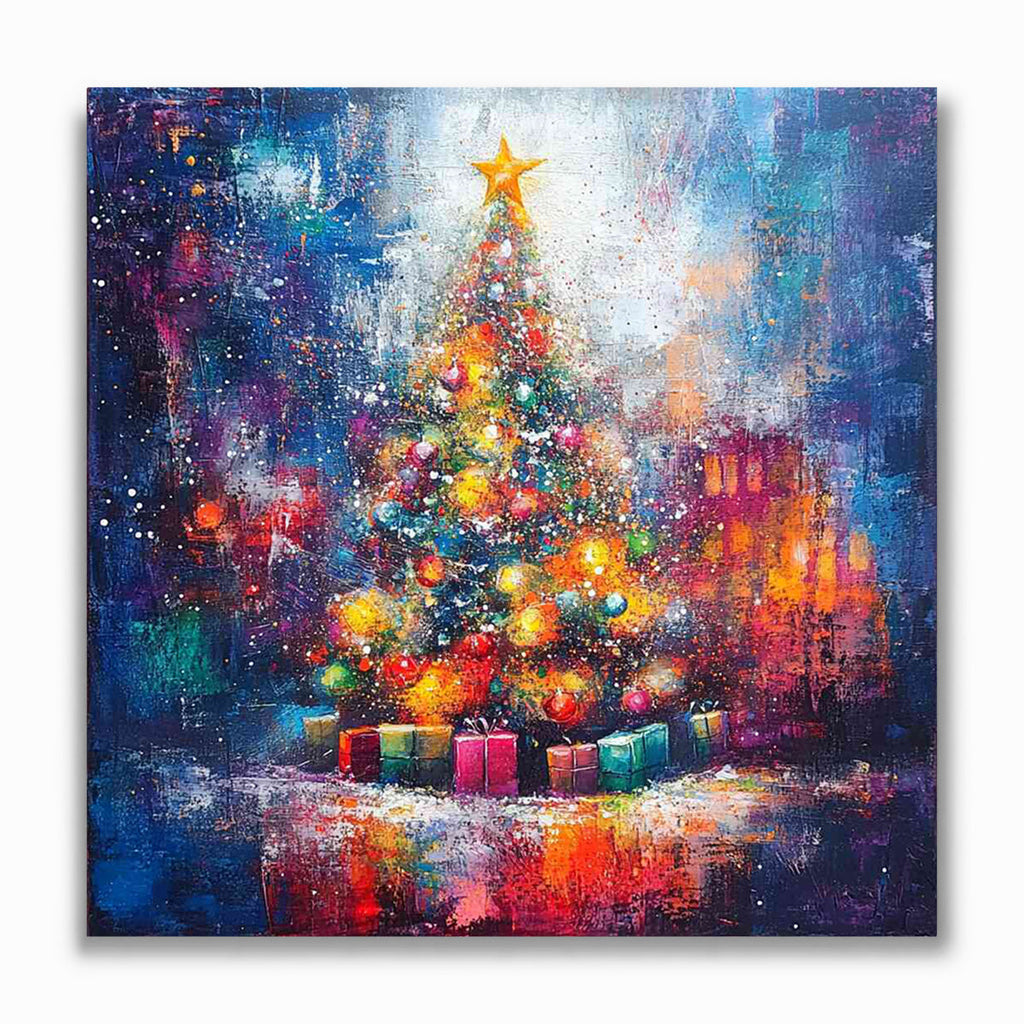 Malen nach Zahlen - Festliches Funkeln, Abstrakt