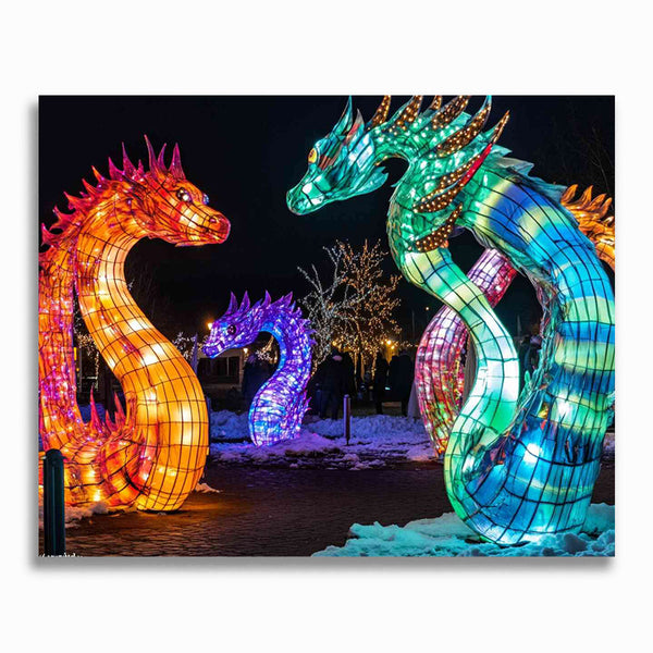 Malen nach Zahlen - Feuerspiel der Drachen