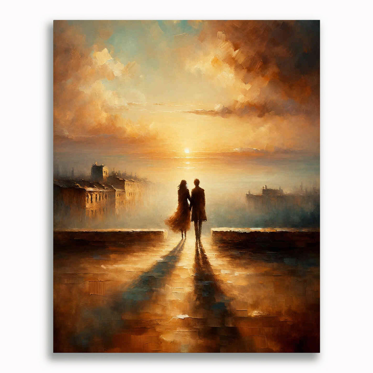 Hand in Hand, Dach - Malen nach Zahlen