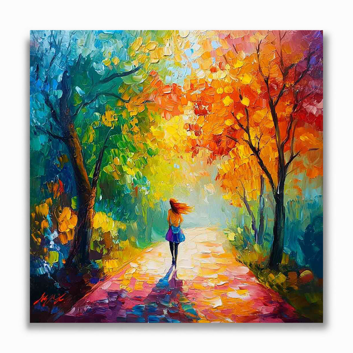 Malen nach Zahlen - Herbstspaziergang der Träume