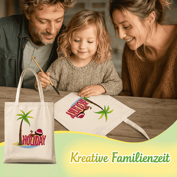 Stofftaschen, Summer Vibes - Malen nach Zahlen