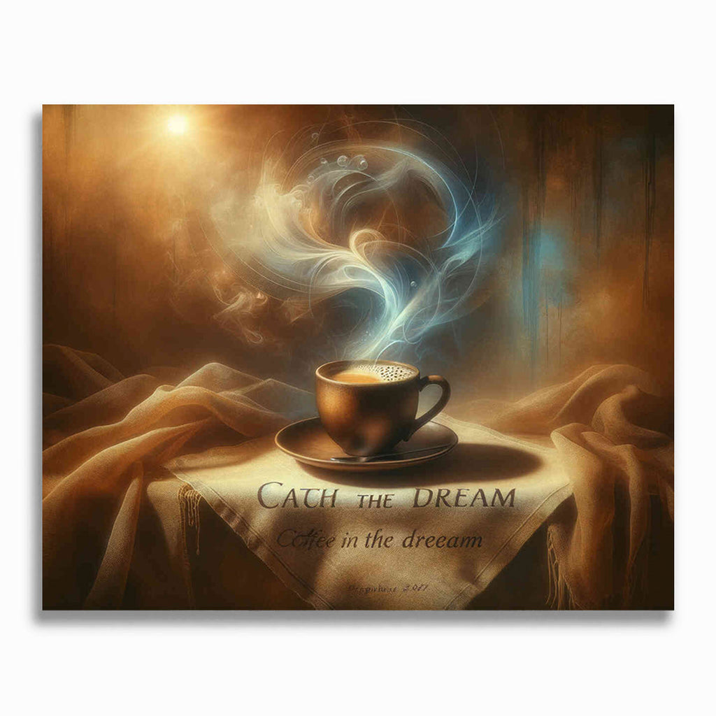 Kaffee im Traum- Malen nach Zahlen