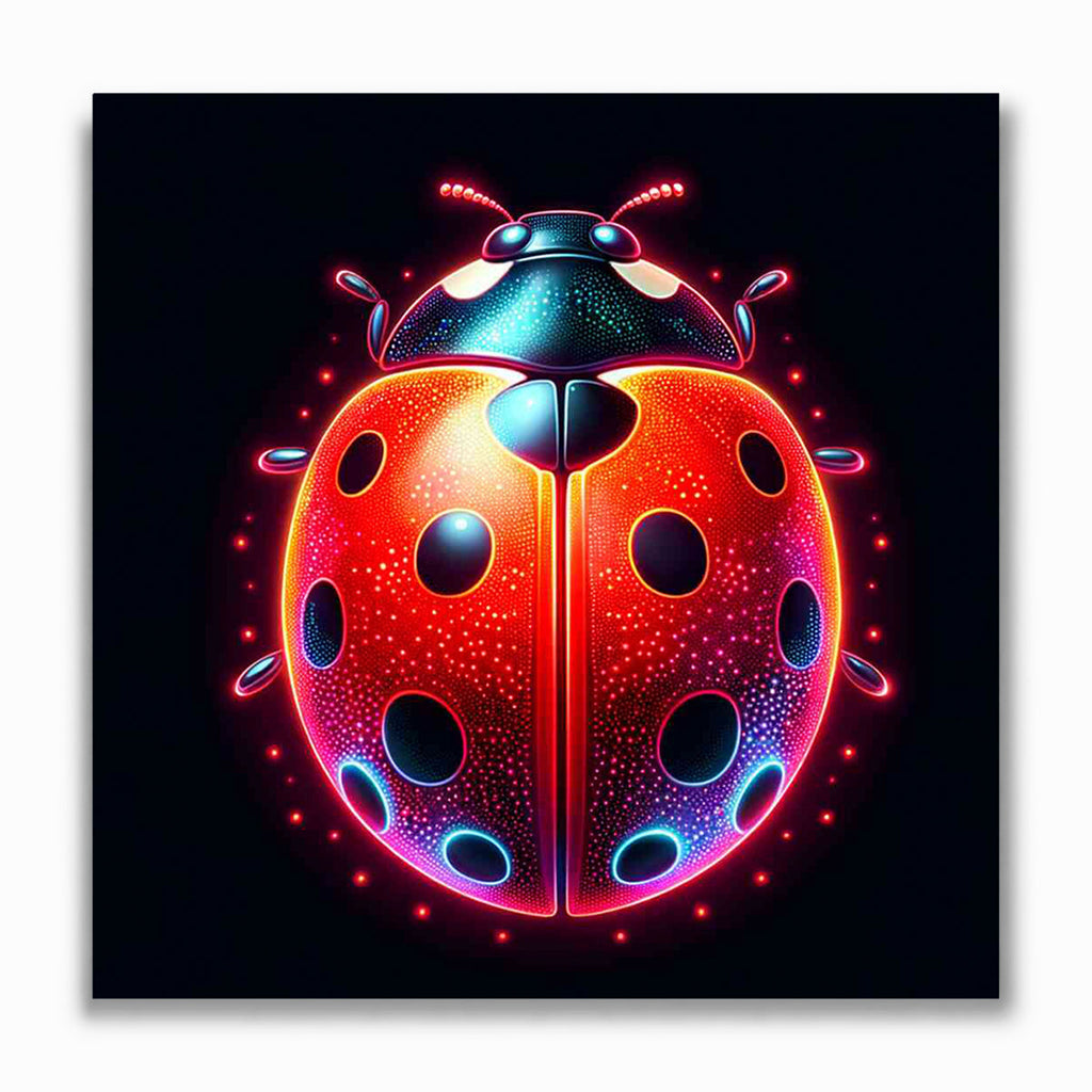 Malen nach Zahlen - Leuchtende Wunder, Marienkäfer