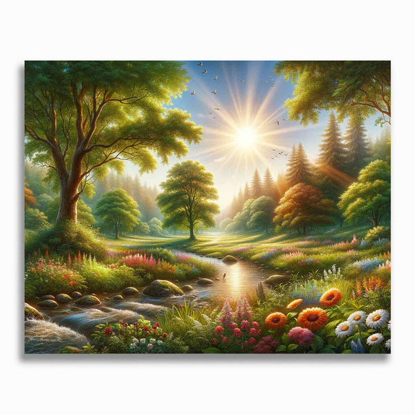 Malen nach Zahlen - Lichtung der Erleuchtung, Sonnenschein