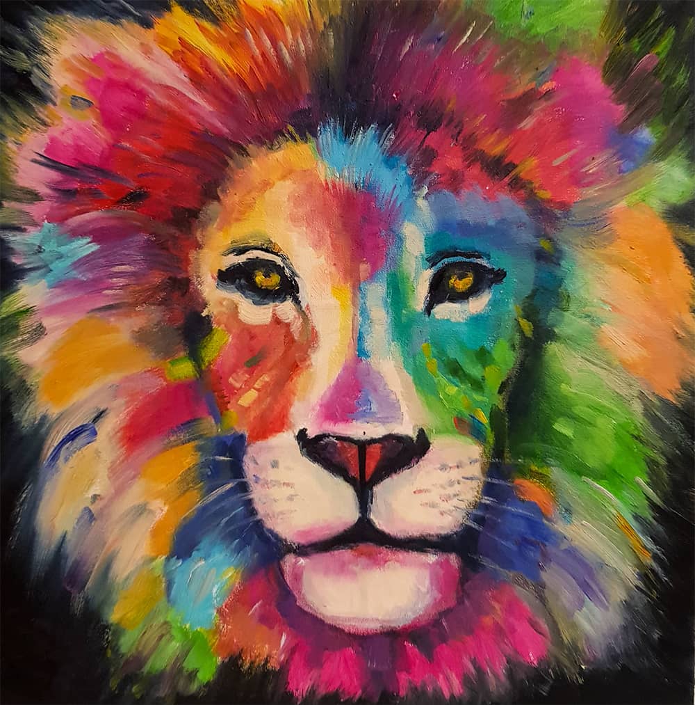 Löwe, Lion King - Malen nach Zahlen