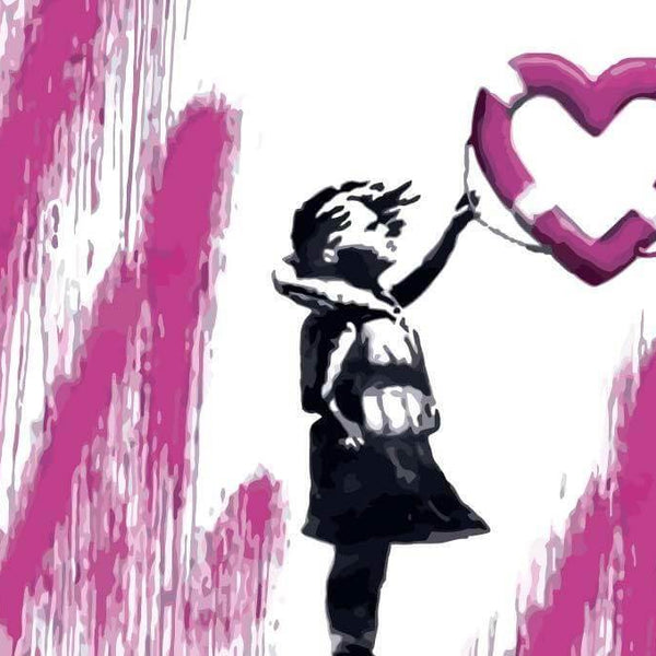Mädchen mit Rettungsring, Banksy - Banksy
