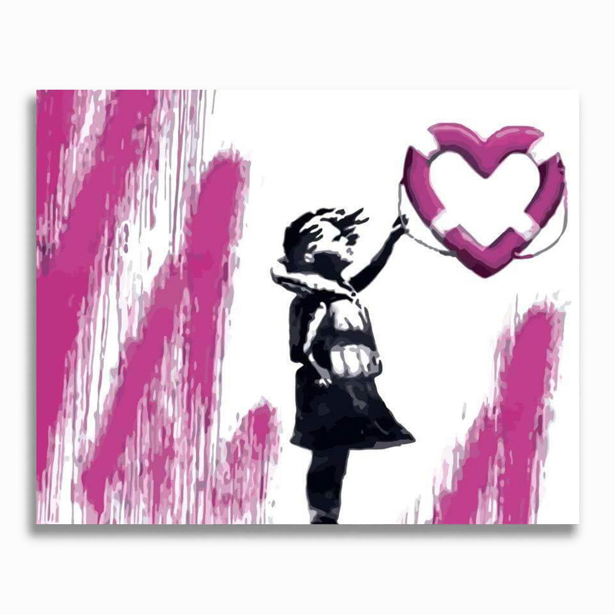 Mädchen mit Rettungsring, Banksy - Banksy
