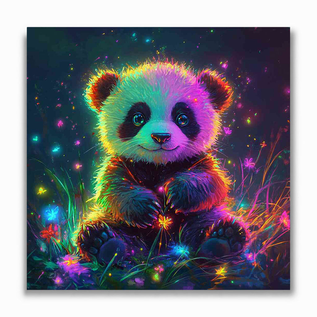Malen nach Zahlen - Magische Lichterwelt, Panda